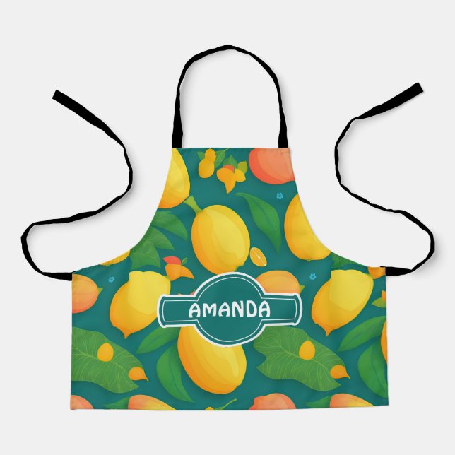 Mango Rainbow Personalisiertes Muster Schürze (Vorderseite)
