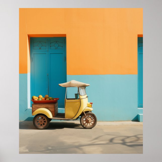 Mango Riksja Scooter Poster (Vorne)