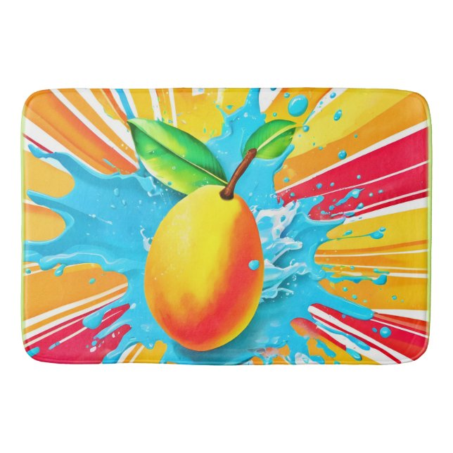 Mango Splash Delight Badematte (Vorderseite)