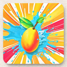 Mango Splash Delight Getränkeuntersetzer