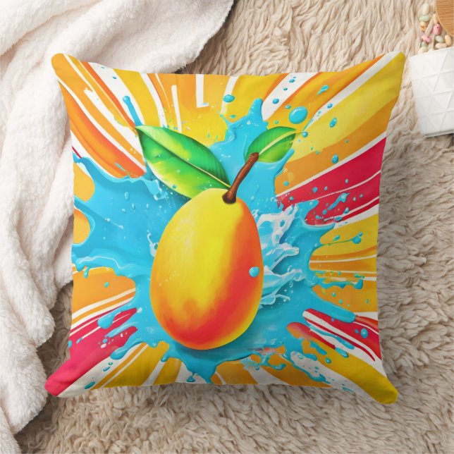 Mango Splash Delight Kissen (Decke)