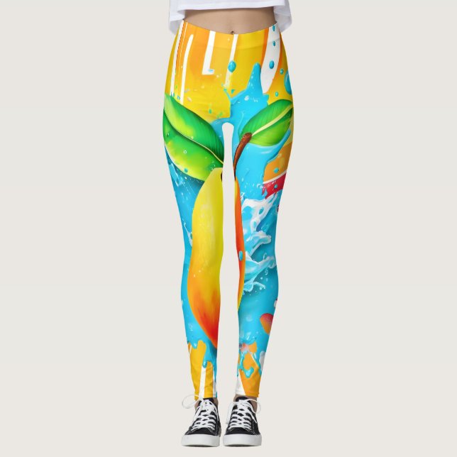 Mango Splash Delight Leggings (Vorderseite)
