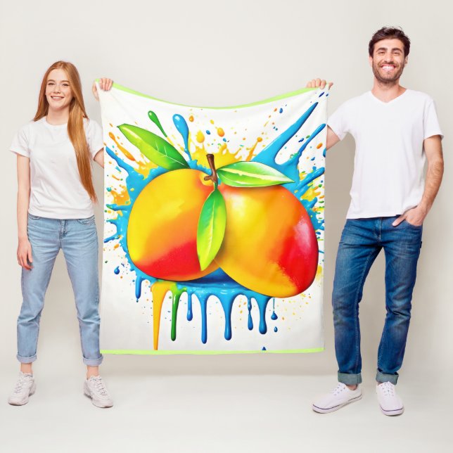 Mango Splash of Color Fleecedecke (Beispiel)