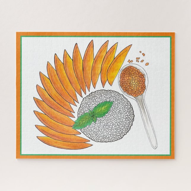 Mango Sticky Rice Dessert Thai Küche (Horizontal)