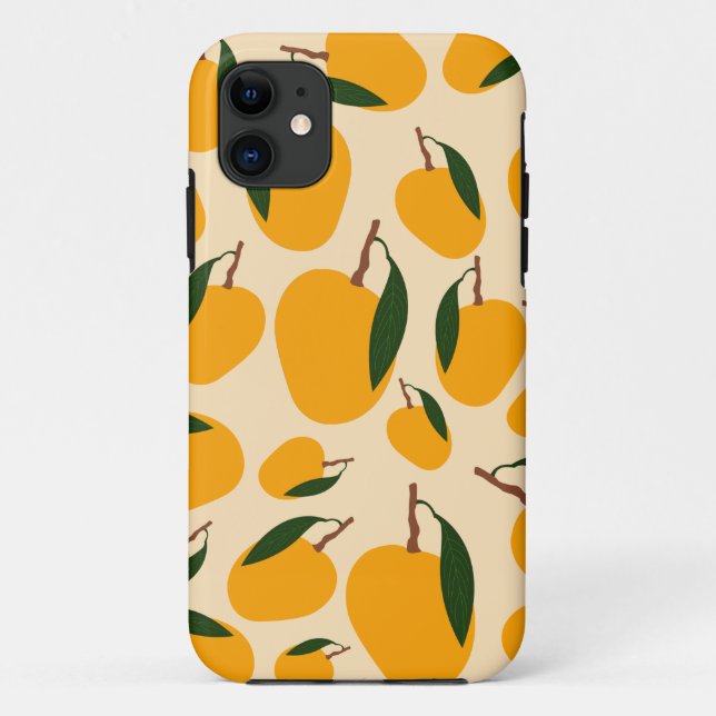 Mango Summer Frucht Muster Case-Mate iPhone Hülle (Rückseite)