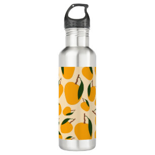 Mango Summer Frucht Muster Edelstahlflasche