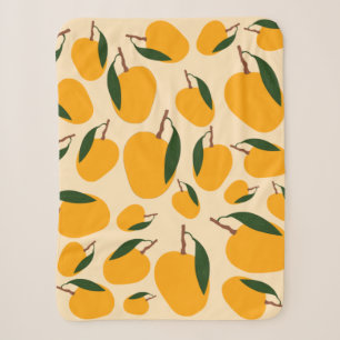 Mango Summer Frucht Muster Sherpadecke