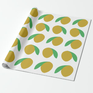 Mango Tropical Fruchtsommer Party Geschenkpapier