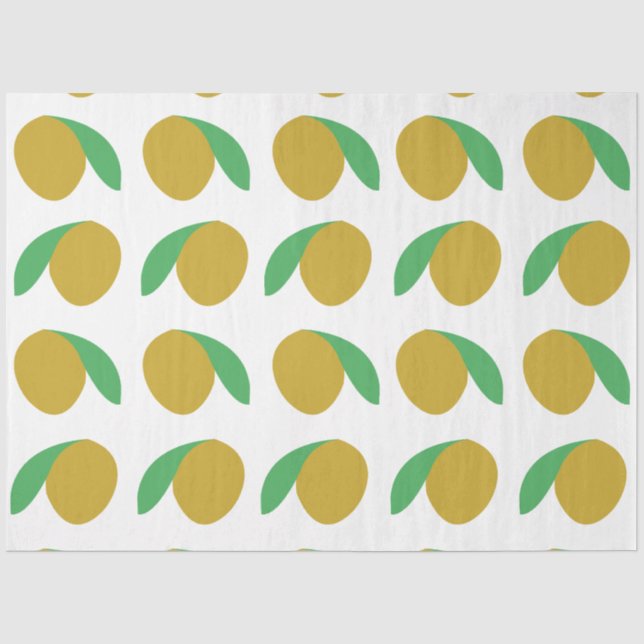Mango Tropical Fruchtsommer Party Seidenpapier (Vorderseite)