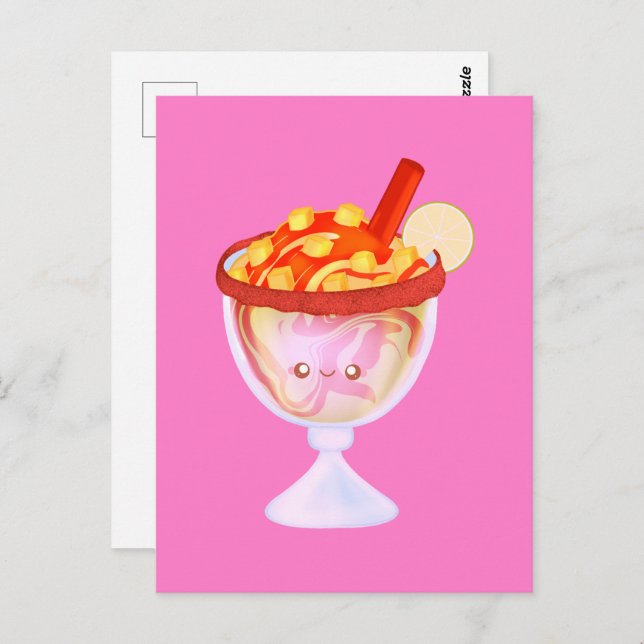 Mangoneada De Mango Postkarte (Vorne/Hinten)