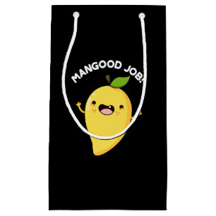 Mangood Job Funny Mango Obst Pun Dark BG Kleine Geschenktüte