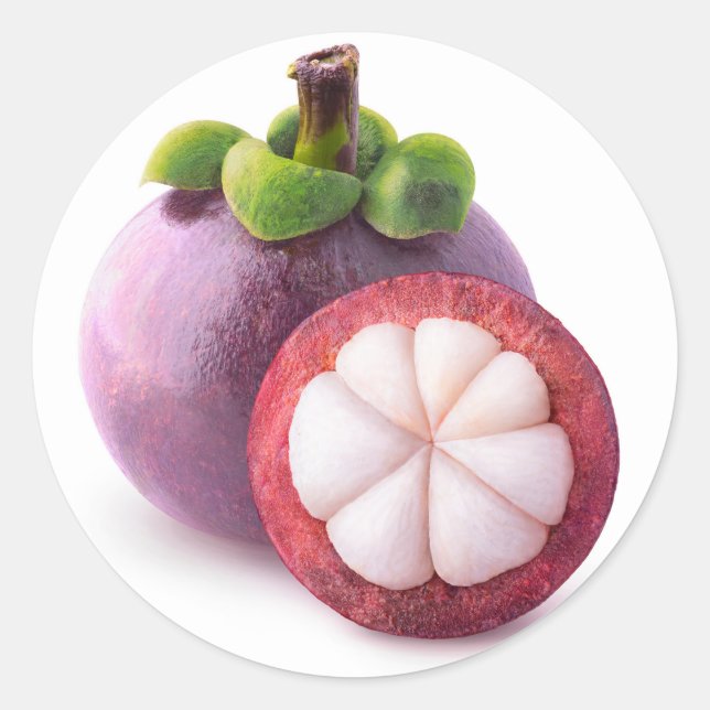 Mangostanfrüchte Runder Aufkleber (Vorderseite)