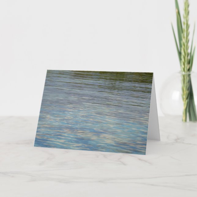 Mangrove Lagoon Water Caribbean Blue Karte (Vorderseite)