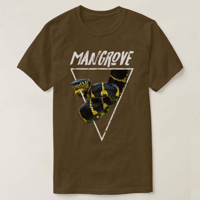 Mangrove Snake Venomous Snake Keeper  T-Shirt (Design vorne)