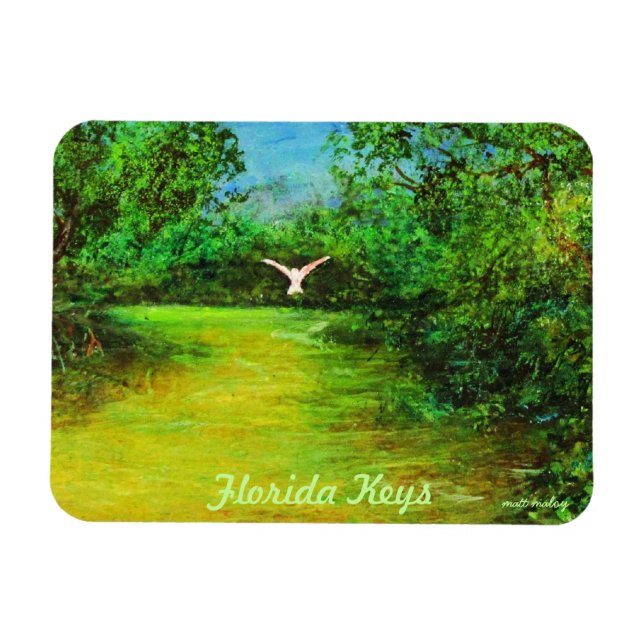 Mangrove Spoonbill Premium Magnet (Horizontal)