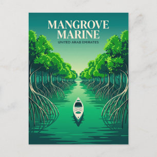 Mangroven-Marine-Nationalpark Vereinigte Arabische Postkarte