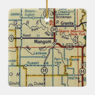 Mangum OK Retro Keramikornament