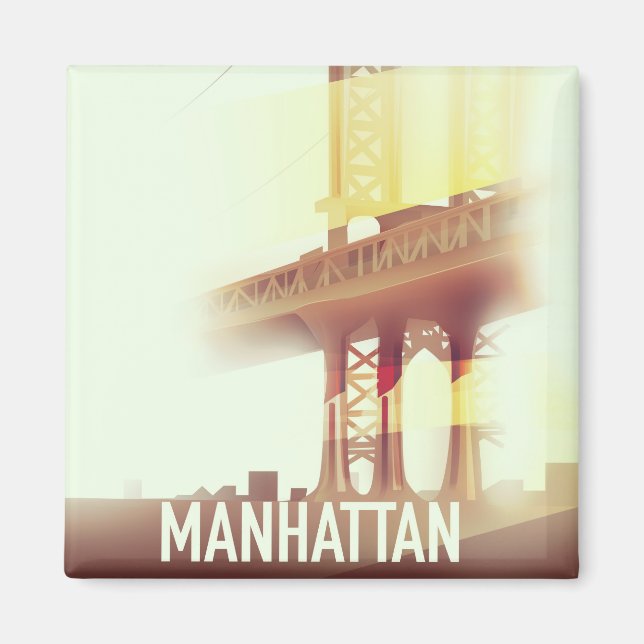 Manhattan Abend Magnet (Vorne)