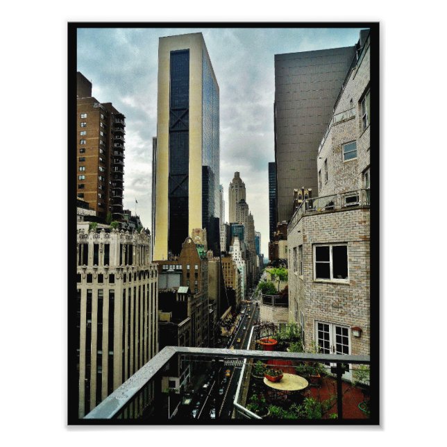 Manhattan Apartment View Fotodruck (Vorne)