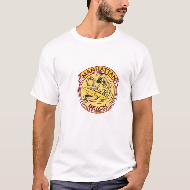 MANHATTAN BEACH KALIFORNIEN T-Shirt (Vorderseite)