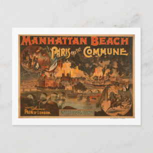Manhattan Beach - Paris und das Commune-Stück Postkarte