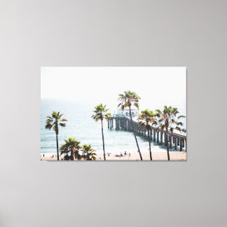 Manhattan Beach Pier, Sonnentag, extra groß Leinwanddruck