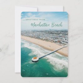 Manhattan Beach Postcard Personalisierter Empfang Einladung