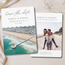 Manhattan Beach Wedding Foto Save the Date