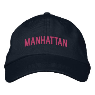 MANHATTAN BESTICKTE BASEBALLKAPPE