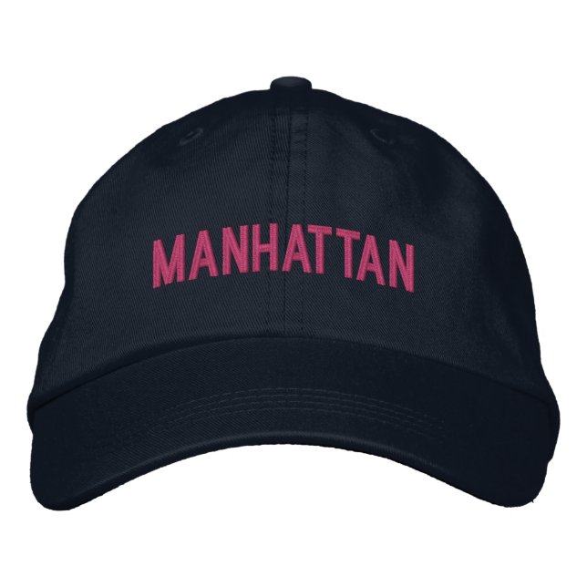 MANHATTAN BESTICKTE BASEBALLKAPPE (Vorderseite)