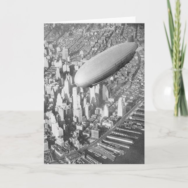 Manhattan Blimp Karte (Vorderseite)