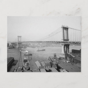Manhattan Bridge, 1909 Postkarte
