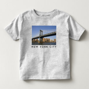 Manhattan Bridge East River   New York City Kleinkind T-shirt