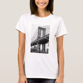 Manhattan Bridge in Black & White T-Shirt