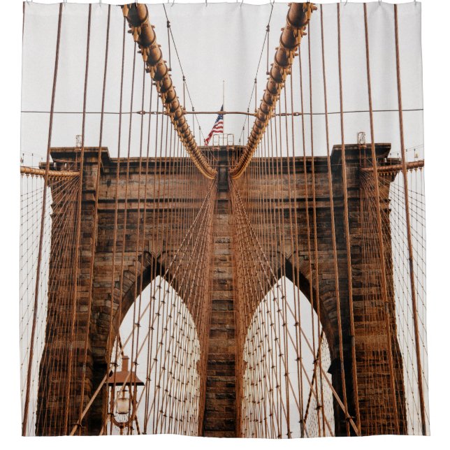MANHATTAN BRIDGE NEW YORK DUSCHVORHANG (Vorderseite)