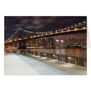 Manhattan Bridge und NYC Skyline