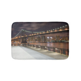 Manhattan Bridge und NYC Skyline Badematte