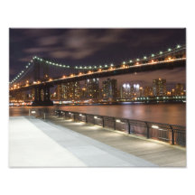 Manhattan Bridge und NYC Skyline