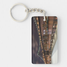 Manhattan Bridge und NYC Skyline Schlüsselanhänger