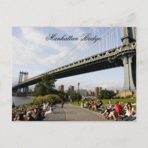 Manhattan-Brücke, New York Postkarte