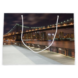 Manhattan-Brücke und NYC Skyline Große Geschenktüte