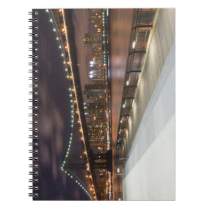 Manhattan-Brücke und NYC Skyline Notizblock