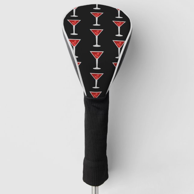 Manhattan Cocktail Barkeeper Alcohol Liquor Golf Headcover (Vorderseite)