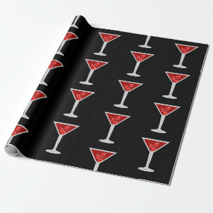 Manhattan Cocktail Barkeeper Alkohol Spirituosenli Geschenkpapier