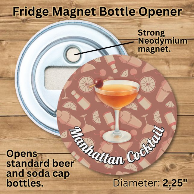 Manhattan Cocktail Flaschenöffner (Von Creator hochgeladen)