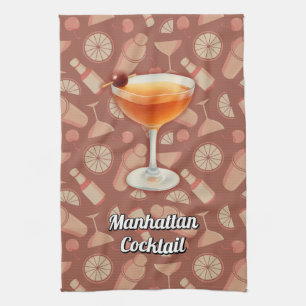 Manhattan Cocktail Geschirrtuch