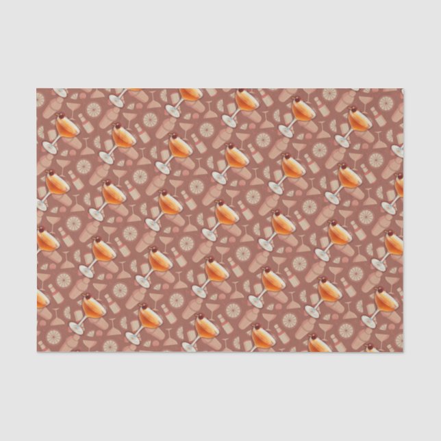 Manhattan Cocktail Seidenpapier (Vorderseite)