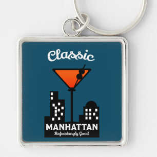 Manhattan Cocktail Wall Art Schlüsselanhänger