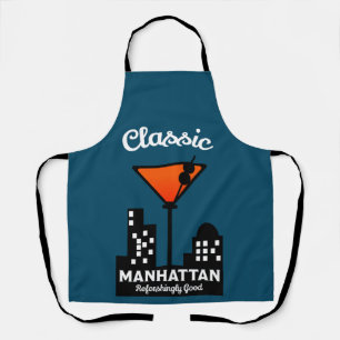 Manhattan Cocktail Wall Art Schürze