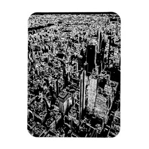 Manhattan entworfen magnet
